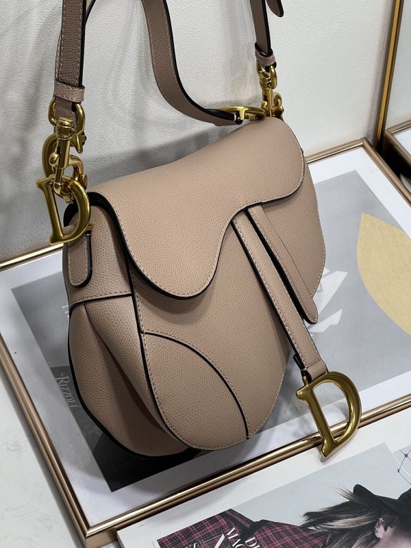 Replica Dior Saddle Bag in Sand Pink Calfskin - M0455Cbaa_M84P - Image 7