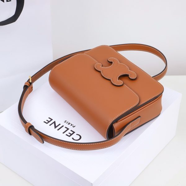 Celine Triomphe Replica Bag in Natural Calfskin Leather - Image 6