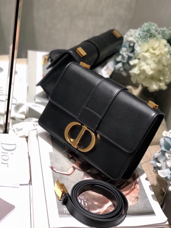 Replica Dior 30 Montaigne Black Box Calfskin Bag M9203Umos_M911 - Image 8