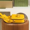 Best Replicas Bags - Gucci Horsebit 1955 Shoulder Bag - Yellow Leather Replica Shop For Best Louis Vuitton LV Replica Bags With Cheap Price