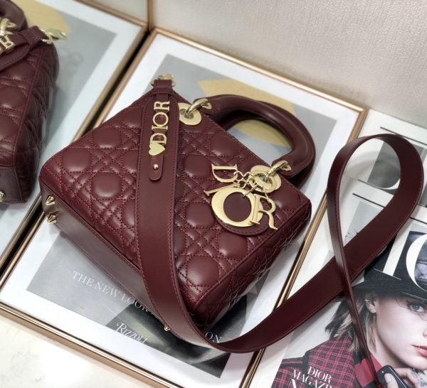 Replica Dior Lady Bag Cherry Red Patent Calfskin M0565Owcb_M323 - Image 5