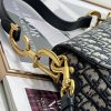 Best Replicas Bags - Replica Dior Saddle Bag Blue Oblique Embroidery M0446Criw M928 Shop For Best Louis Vuitton LV Replica Bags With Cheap Price