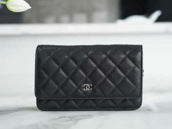 Chanel Replica Wallet on Chain in Black