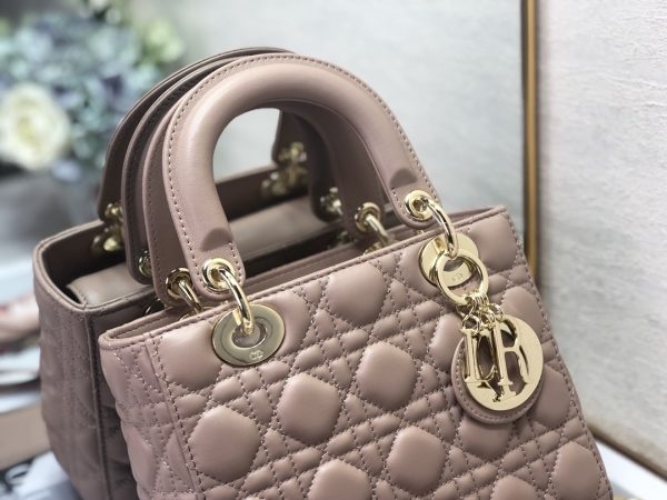 Replica Dior Lady Dior Cherry Rose Patent Calfskin Bag - Image 6