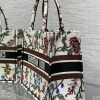 Best Replicas Bags - Replica Dior Book Tote White Multicolor Fleurs Embroidery M1296Zeau_M933 Shop For Best Louis Vuitton LV Replica Bags With Cheap Price