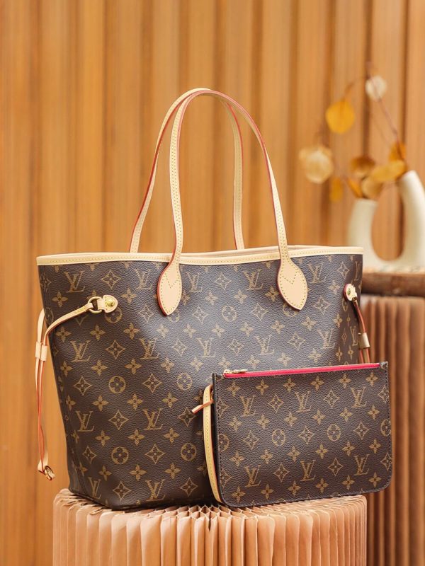 Replica LV Monogram Neverfull Red PM/MM/GM M41177 Tote - Image 5