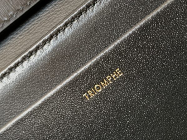 Celine Trapeze Triomphe Bag – Black Shiny Calfskin Replica - Image 9