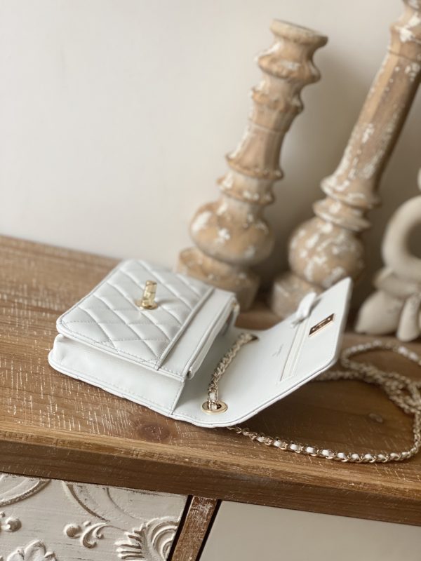 Chanel Replica Wallet On Chain - White Ap1450 - Image 4