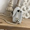 Best Replicas Bags - Replica Chanel CF Mini 1787 in White Shop For Best Louis Vuitton LV Replica Bags With Cheap Price