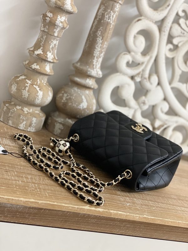 Chanel CF Mini 1786 Black Replica Handbag - Image 2