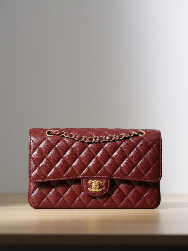 Replica Chanel CF 25 Red Classic Flap Bag