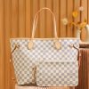 Best Replicas Bags - Replica LV Damier Azur Neverfull Tote White PM/MM/GM Shop For Best Louis Vuitton LV Replica Bags With Cheap Price