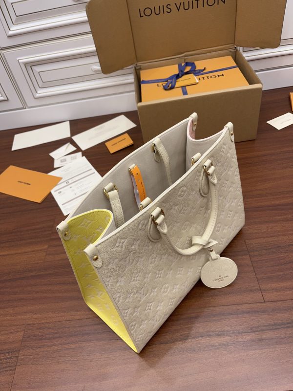 Replica LV Onthego MM Rose Beige M46128 Designer Bag - Image 6