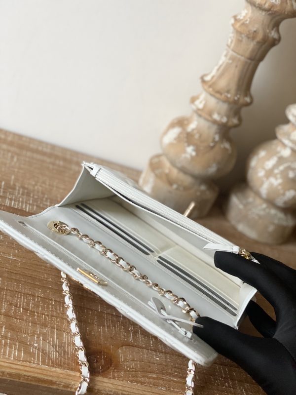 Chanel Replica Wallet On Chain - White Ap1450 - Image 3