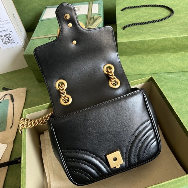 Replica Gucci Marmont GG Black 739682 Handbag - Image 4