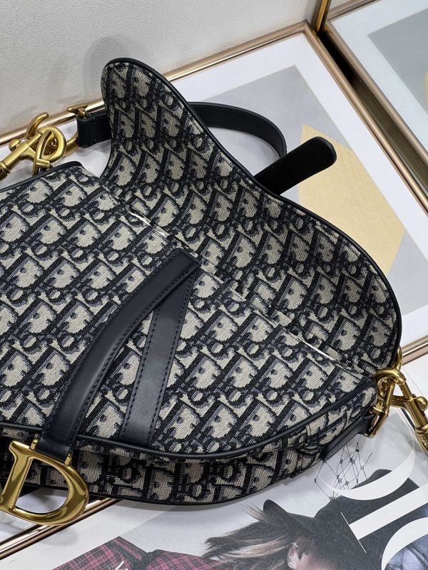 Replica Dior Saddle Bag Blue Oblique Embroidery M0446Criw M928 - Image 7