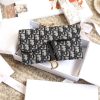 Best Replicas Bags - Dior Saddle Wallet with Chain - Blue Oblique Jacquard Shop For Best Louis Vuitton LV Replica Bags With Cheap Price