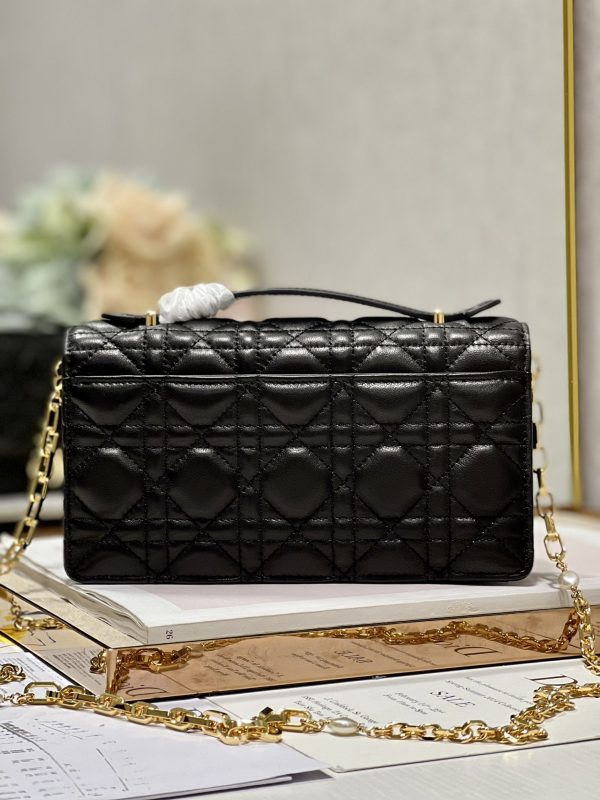 Replica Dior Miss Mini Bag Black Lambskin Cannage Design - Image 5
