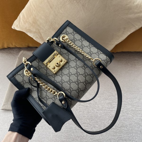 Replica Gucci Padlock GG Shoulder Bag in Khaki - Image 6