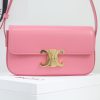 Best Replicas Bags - Replica Celine Triomphe Shoulder Bag - Shiny Calfskin Pink Shop For Best Louis Vuitton LV Replica Bags With Cheap Price