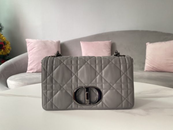 Replica Dior Caro Medium Bag Black Gold Hardware