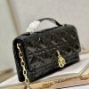 Best Replicas Bags - Replica Dior Miss Mini Bag - Black Patent Cannage Calfskin Shop For Best Louis Vuitton LV Replica Bags With Cheap Price