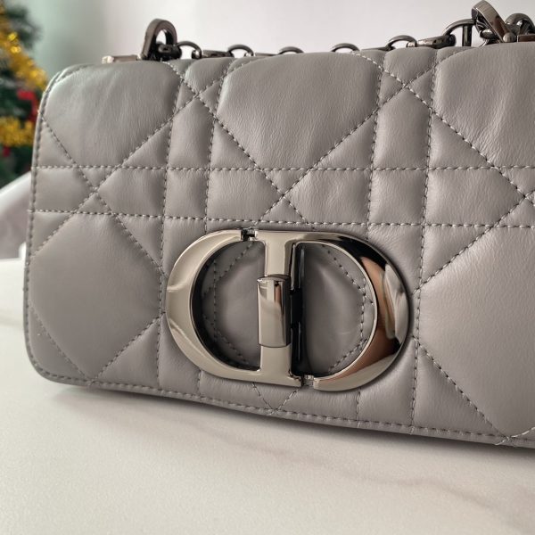 Replica Dior Small Caro Bag in Black Grained Calfskin - Image 5