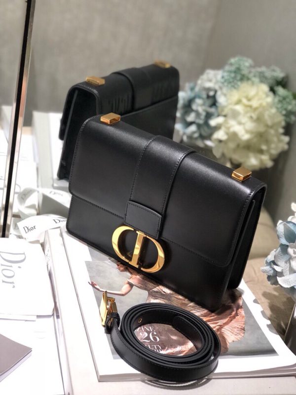 Replica Dior 30 Montaigne Black Box Calfskin Bag M9203Umos_M911 - Image 5