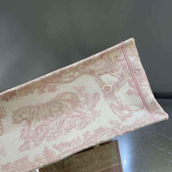 Replica Dior Pink Book Tote w/ Toile De Jouy Embroidery M1296Ztdt_M956 - Image 5