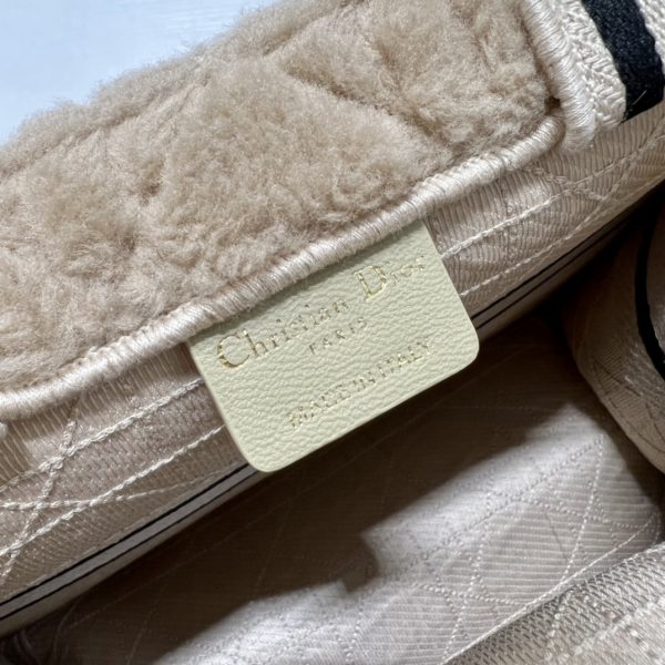 Replica Dior Book Tote Small Beige Shearling Bag M1265Zmbu_M918 - Image 2