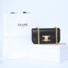 Best Replicas Bags - Celine Triomphe Shiny Calfskin Gold Chain Shoulder Bag Replica Shop For Best Louis Vuitton LV Replica Bags With Cheap Price