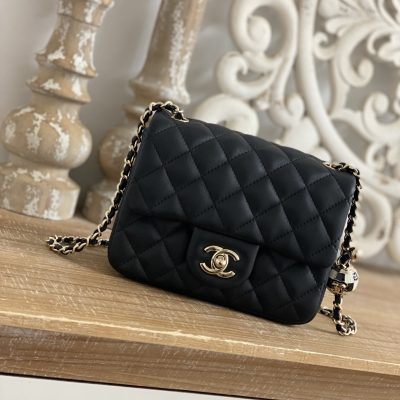 Chanel CF Mini 1786 Black Replica Handbag