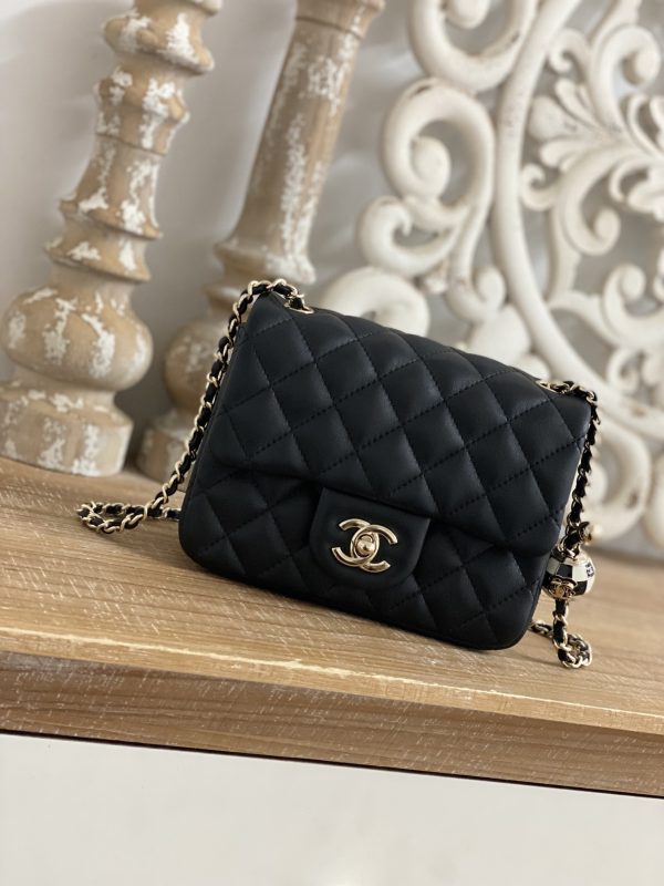 Chanel CF Mini 1786 Black Replica Handbag