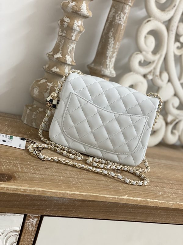 Replica Chanel CF Mini 1786 in White | Luxe Style - Image 6