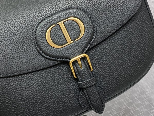 Replica Dior Bobby Bag Black Box Calfskin, Blue Oblique Strap M9320Umob - Image 3