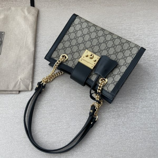 Replica Gucci Padlock GG Shoulder Bag in Khaki - Image 3