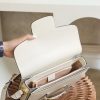 Best Replicas Bags - Replica Gucci Horsebit Shoulder Bag White Leather 602204 Shop For Best Louis Vuitton LV Replica Bags With Cheap Price