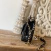 Best Replicas Bags - Replica Chanel CF Mini 3710 Black Leather Bag Shop For Best Louis Vuitton LV Replica Bags With Cheap Price