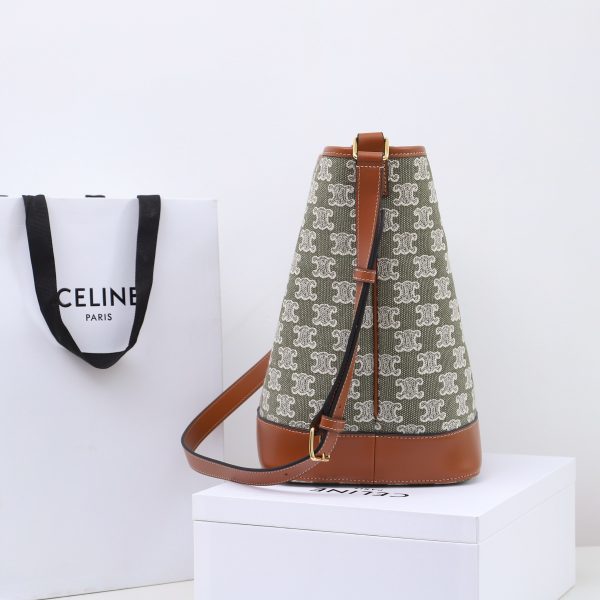 Celine Triomphe Medium Bucket Bag Replica - Image 6
