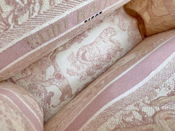 Replica Dior Book Tote Pink Toile De Jouy Embroidery M1286Ztdt_M956 - Image 3
