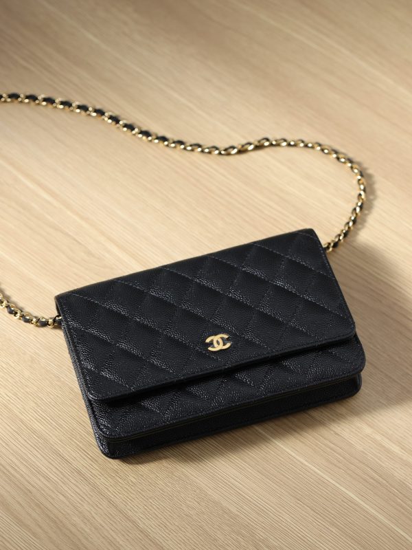Chanel Replica WOC Black with Gold Chain Bag