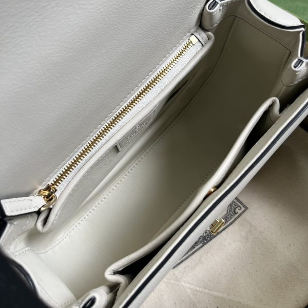 White Gucci Blondie Top-Handle Replica Bag - Style 735101 - Image 8