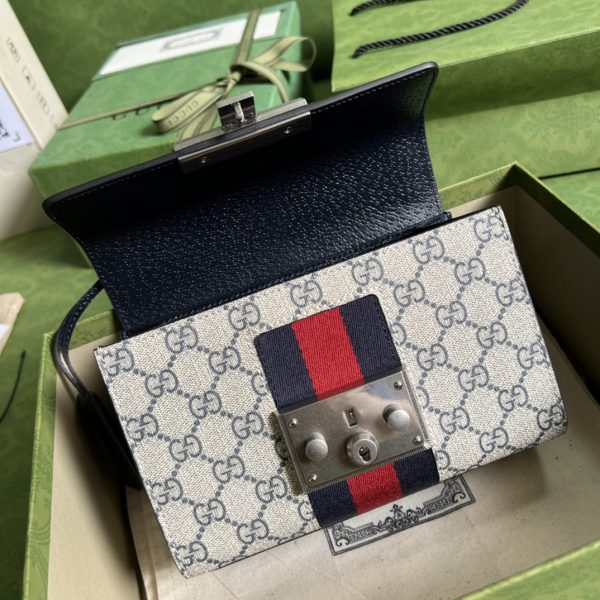 Replica Gucci Padlock GG Shoulder Bag in Black - Image 2