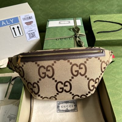 Replica Gucci Jumbo Belt Bag 696031 in Brown
