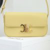 Best Replicas Bags - Replica Celine Triomphe Calfskin Shoulder Bag - Yellow Shine Shop For Best Louis Vuitton LV Replica Bags With Cheap Price