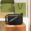 Best Replicas Bags - Gucci Horsebit 1955 Replica Shoulder Bag – Black Leather Shop For Best Louis Vuitton LV Replica Bags With Cheap Price