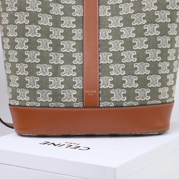 Celine Triomphe Medium Bucket Bag Replica - Image 5