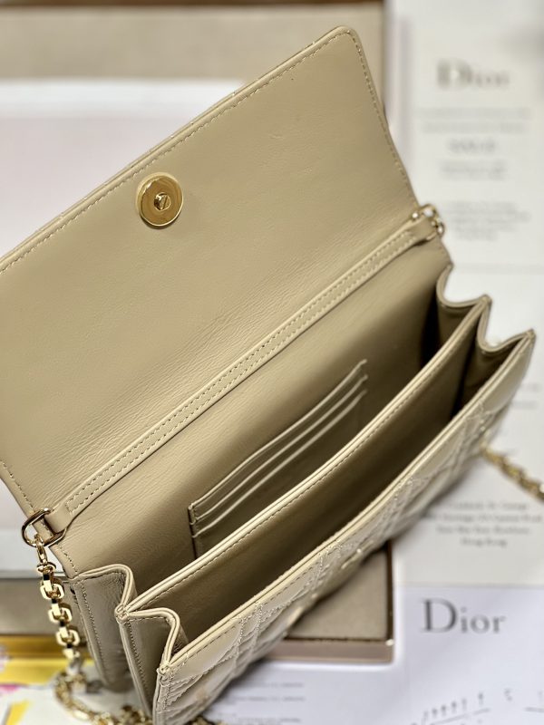 Dior Miss Mini Replica Bag in Apricot Lambskin Cannage - Image 4