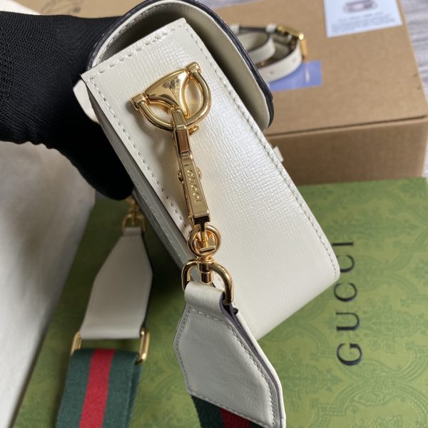 Gucci Horsebit Min Replica - White 658574 - Image 8