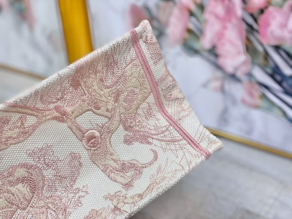 Replica Dior Book Tote Pink Toile De Jouy Embroidery M1286Ztdt_M956 - Image 4